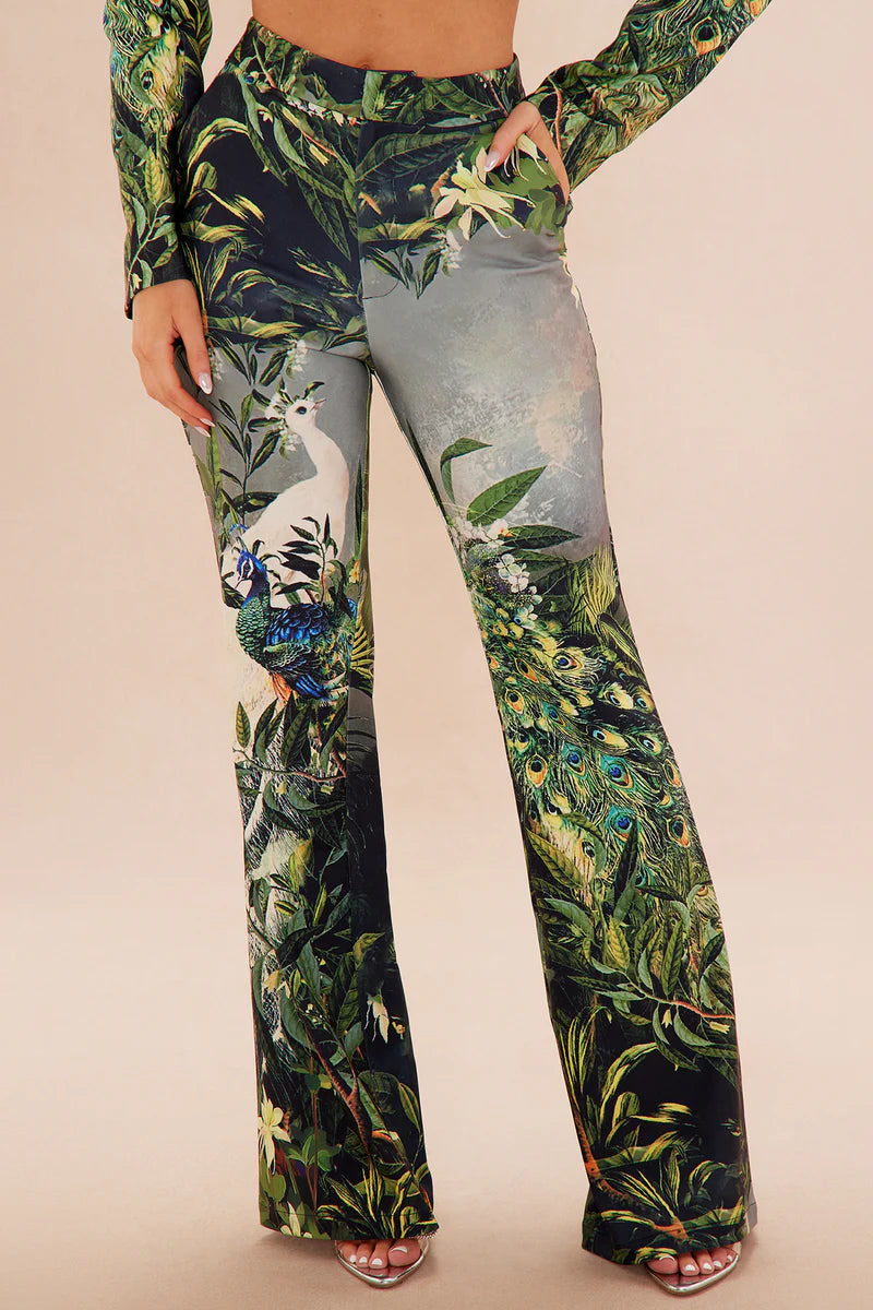 Tropical Flare Pants
