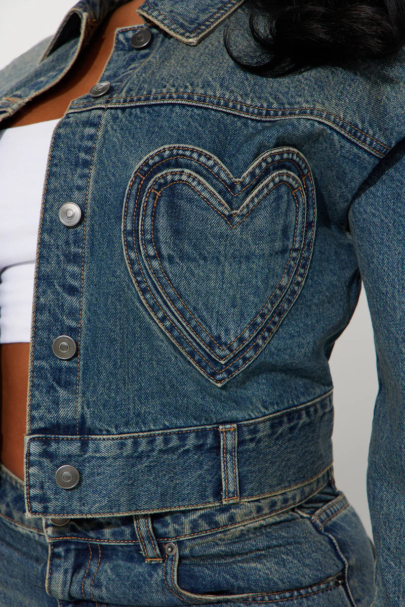 Heart Beat Denim Jacket
