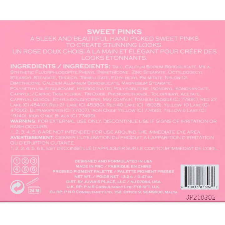 The Sweet Pinks Palette