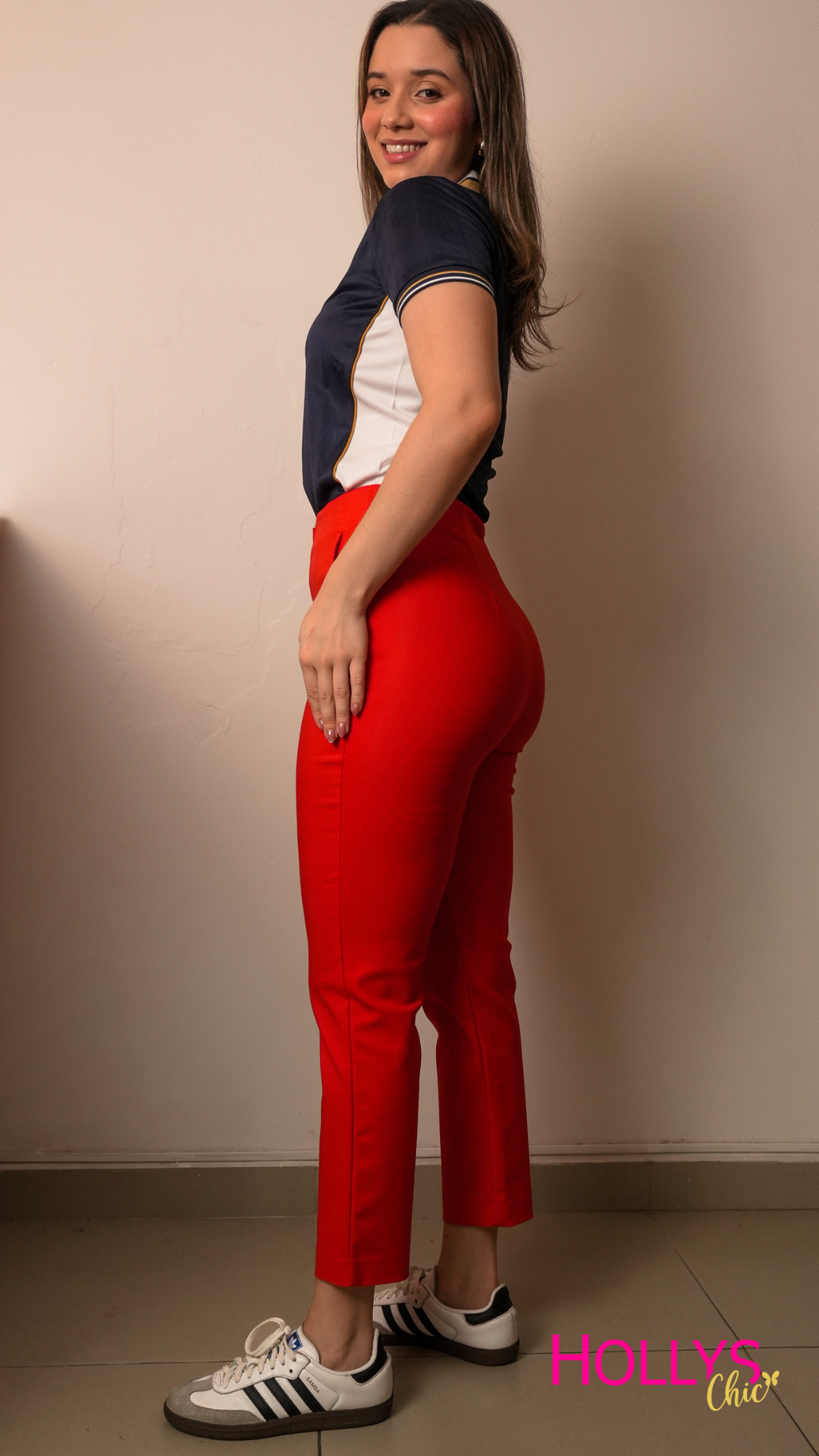 Pantalón de pinzas colores