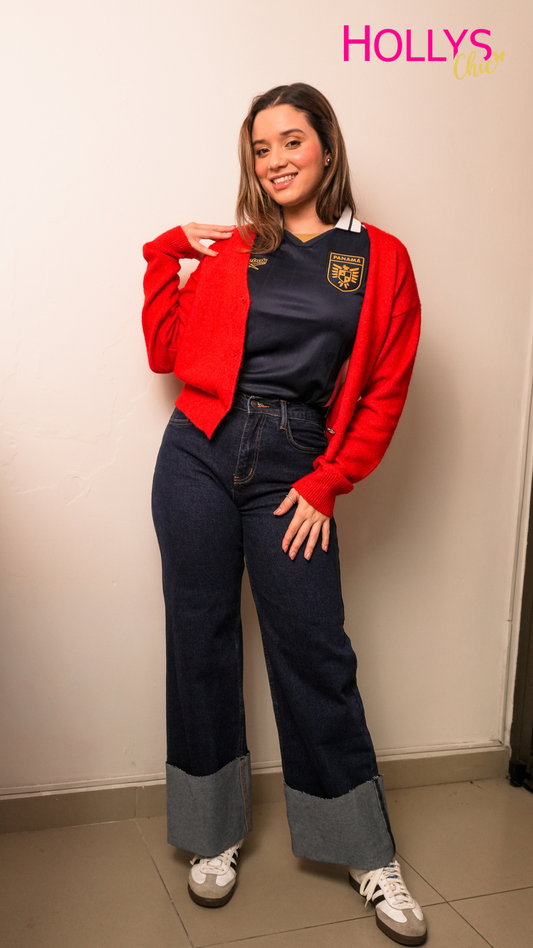 Jeans Vaqueros Wide Leg de Tiro Alto