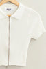Two Way Zipper crop top
