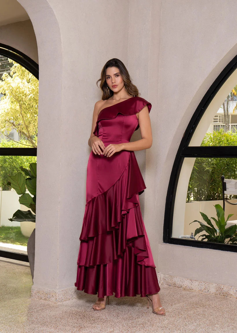 Vestido Stella Burgundy