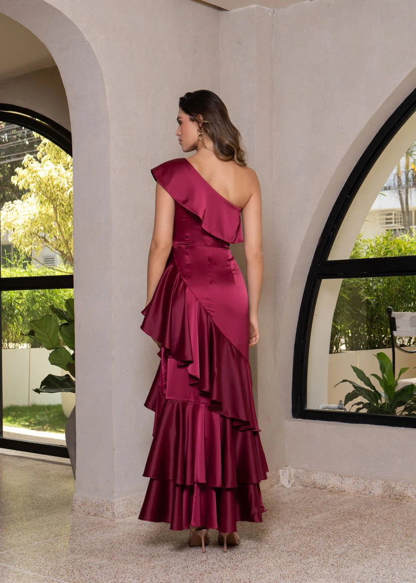 Vestido Stella Burgundy