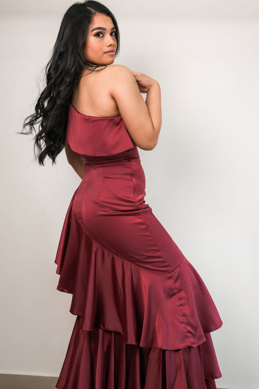 Vestido Stella Burgundy