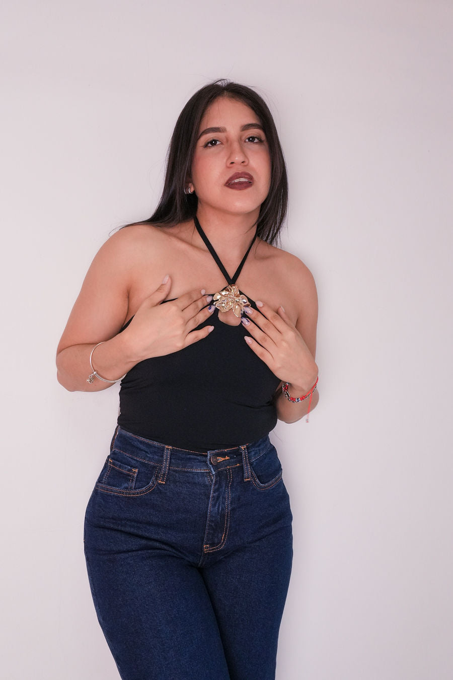 Black Golden Bodysuit