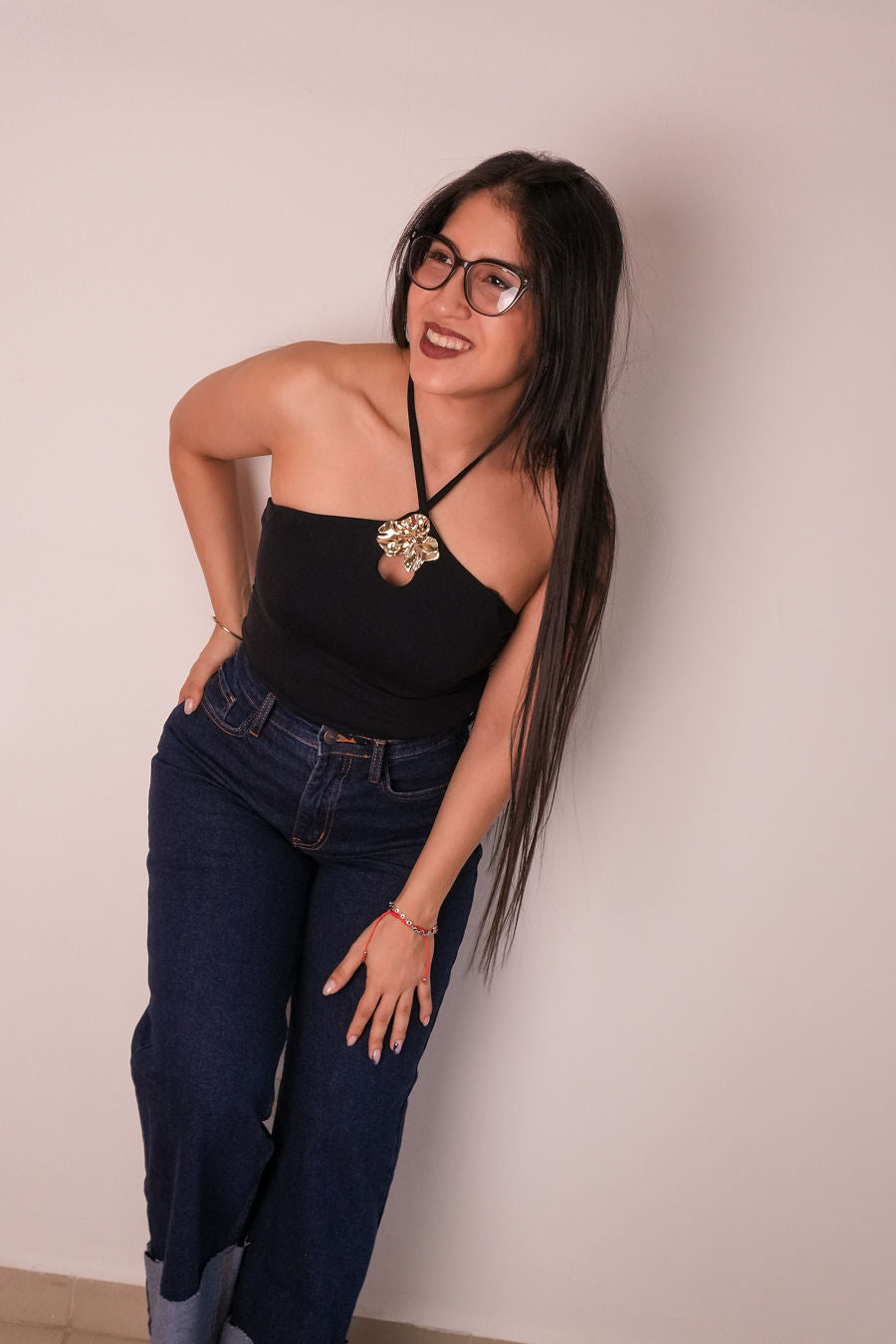 Black Golden Bodysuit