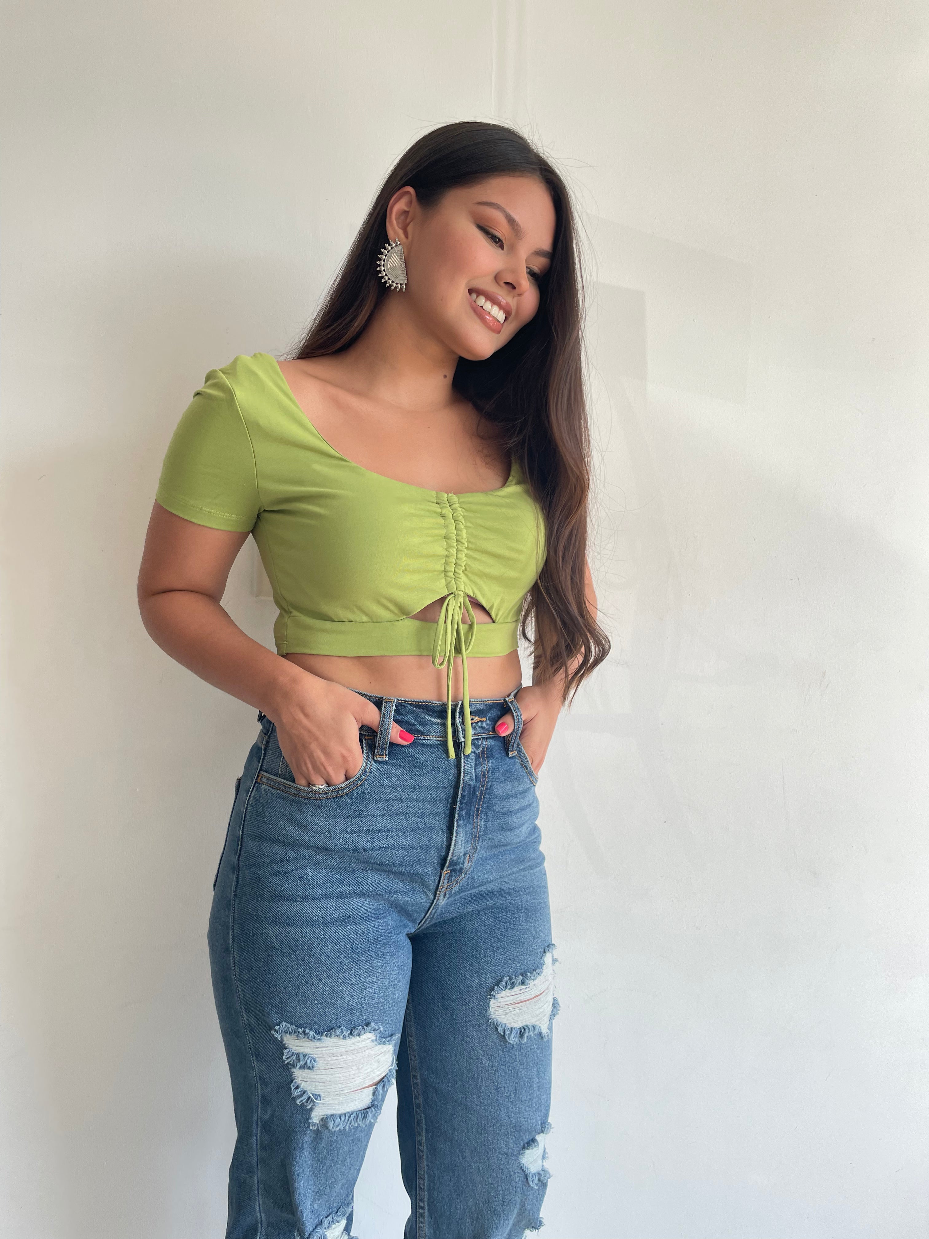 Crop top color