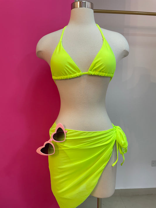 NEON SUNSET BIKINI SWIMSUIT