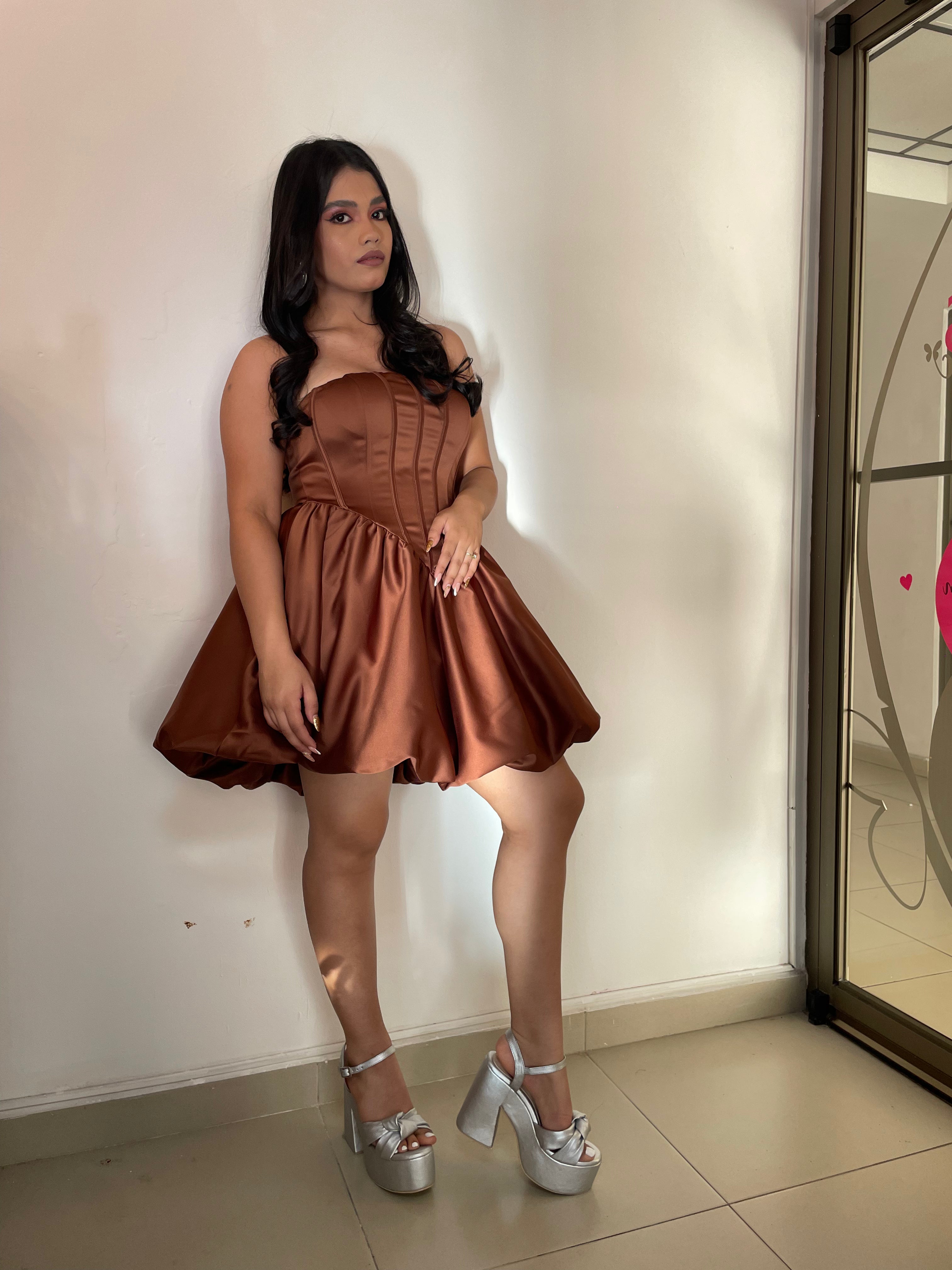 Satin Mini Dress