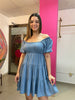 Denim Off Shoulder Dress Image