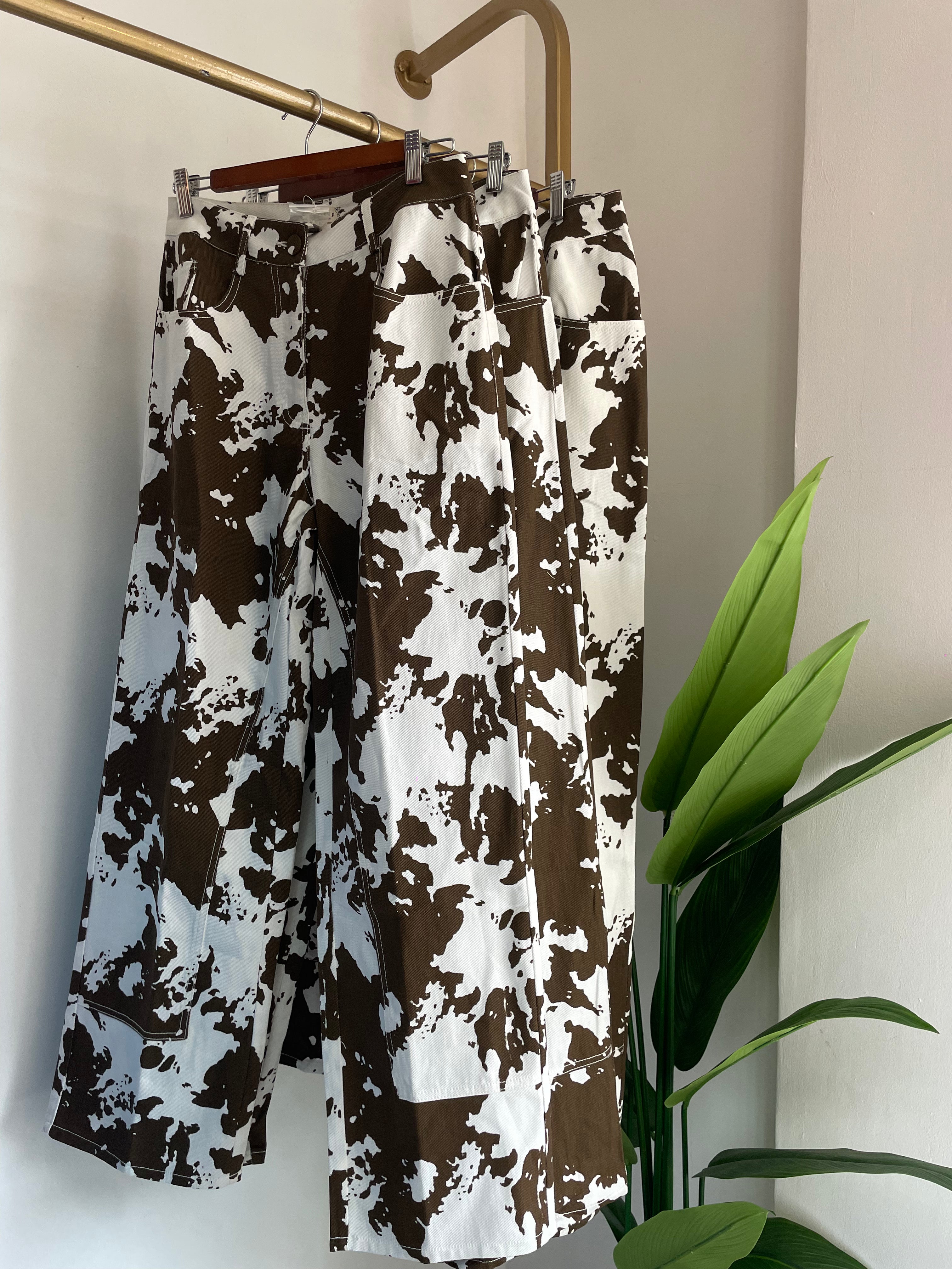 Cow print Jeans