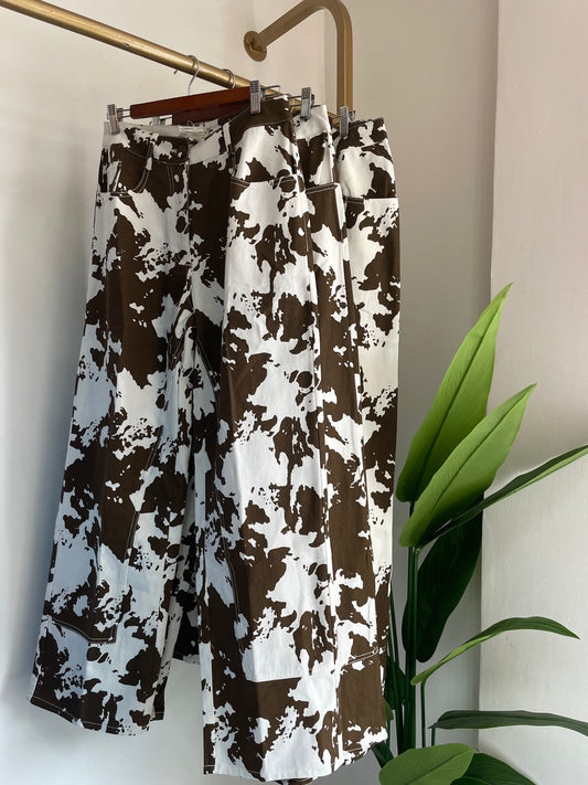 Cow print Jeans
