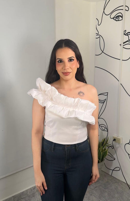 Flair Top- White