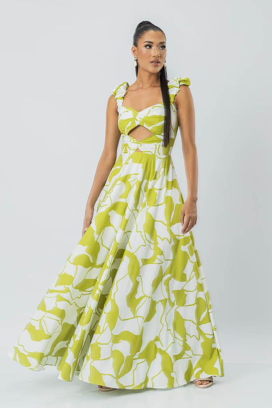 Luxe Leaf Maxi Dress
