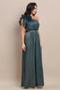 Pleated Leated One Shoulder Jumpsuit