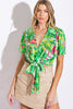 Blusa estampado tropical