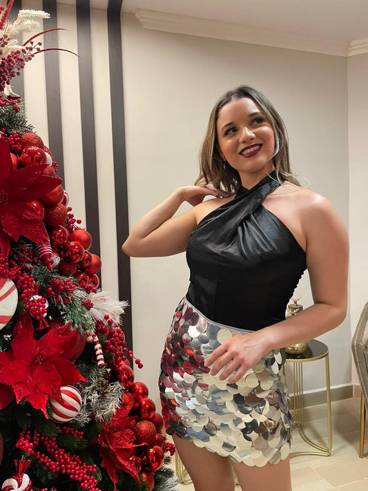 Falda de lentejuelas