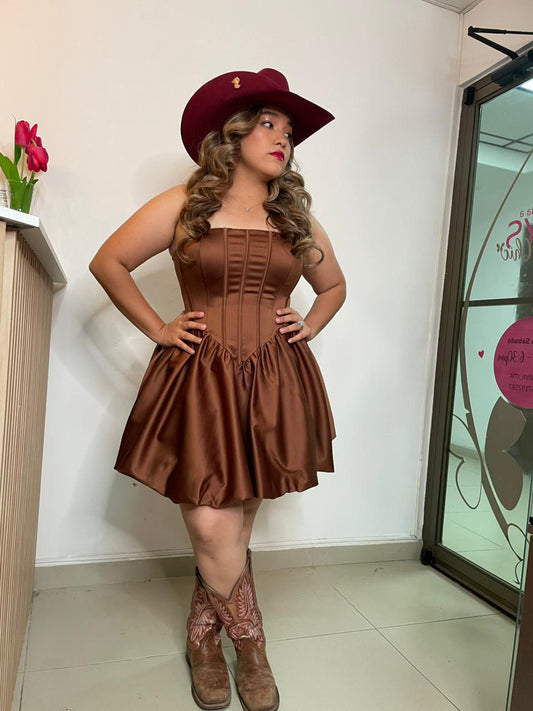 Satin Mini Dress