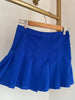 Twill Pleated Mini Skirt