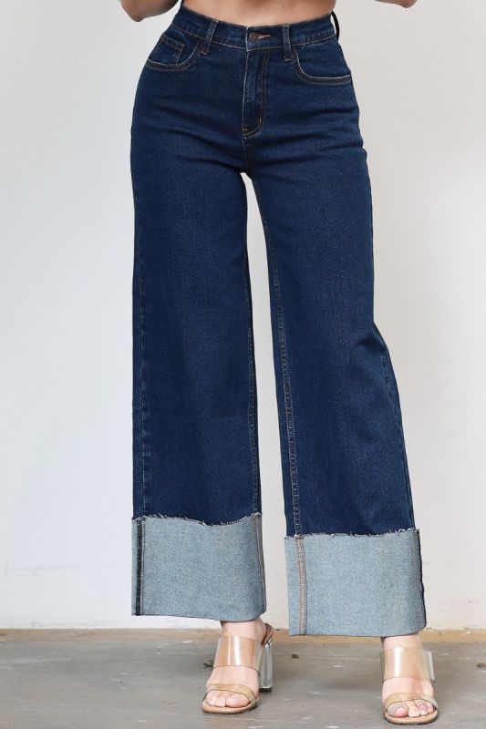 Jeans Vaqueros Wide Leg de Tiro Alto