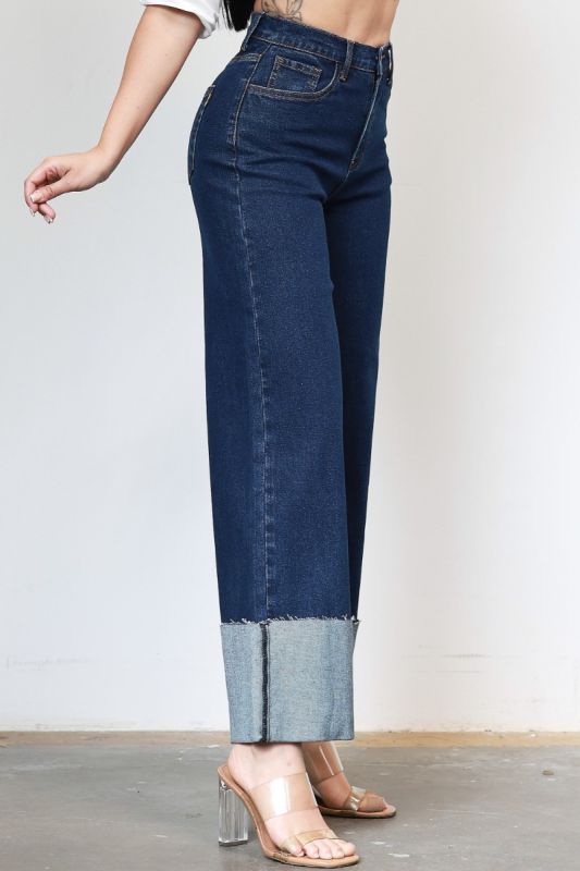 Jeans Vaqueros Wide Leg de Tiro Alto